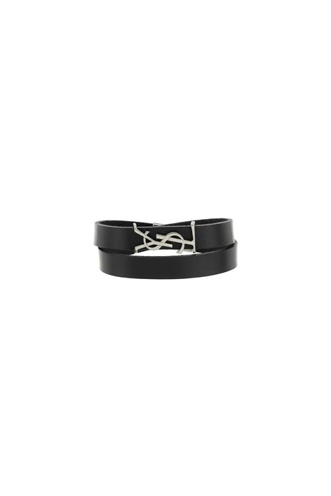 bracciale ysl pelle|Bracciali da uomo di Saint Laurent .